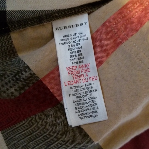 Authentic Burberry button down shirt size 4 - Picture 3 of 4